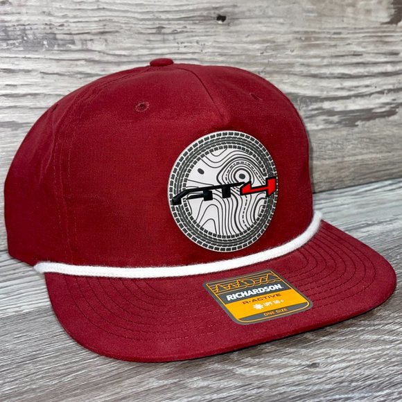 GMC AT4 Topo 3D Classic Rope Hat- Cardinal/ White - Picture 2 of 4